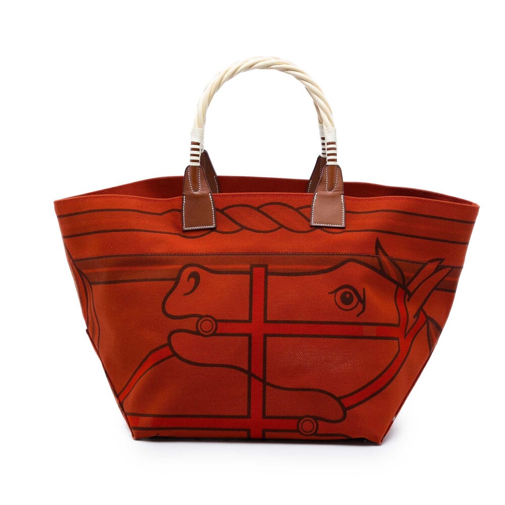 Pre-Loved Hermes Toile H Plume Quadrige au Fil Steeple 31